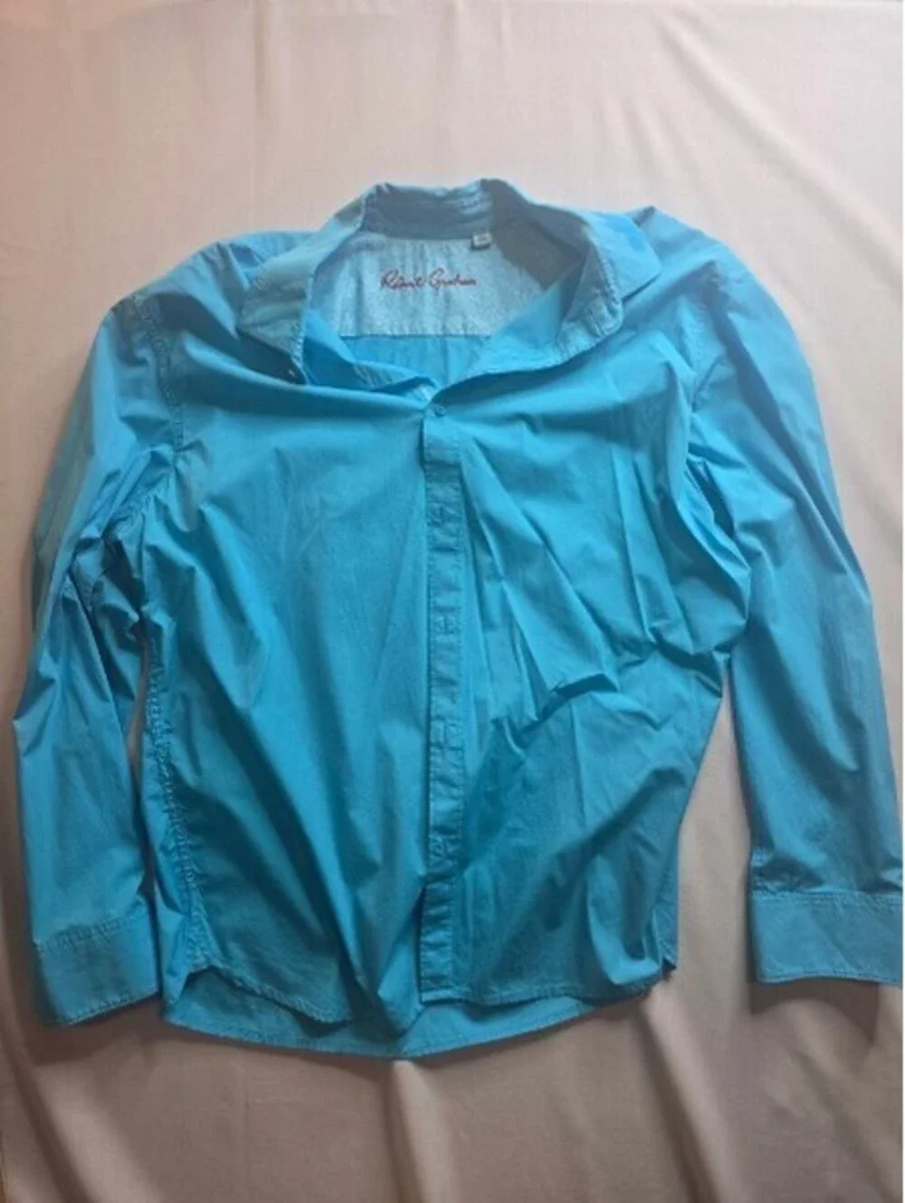 Robert Graham Classic Fit Men's Light Blue Button-Up Shirt Size 2XL